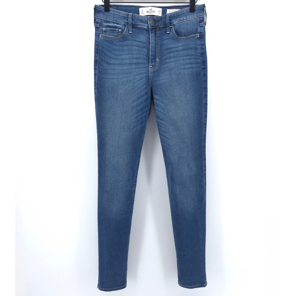 Hollister Denim - Hollister Womens Jeans High Rise Super Skinny 7L W28 L32 Blue Denim Casual